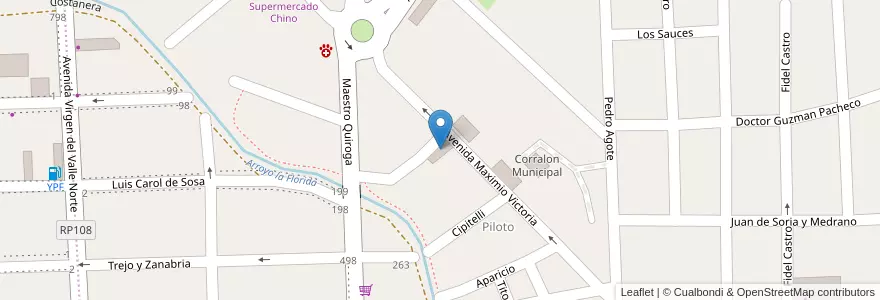 Mapa de ubicacion de Centro Vecinal en Arjantin, Catamarca, Departamento Capital, Municipio De San Fernando Del Valle De Catamarca, San Fernando Del Valle De Catamarca.