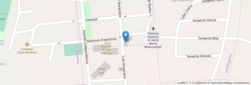 Mapa de ubicacion de Centro Vecinal "Barrio 9 de Julio en Argentina, Catamarca, Departamento Capital, Municipio De San Fernando Del Valle De Catamarca, San Fernando Del Valle De Catamarca.