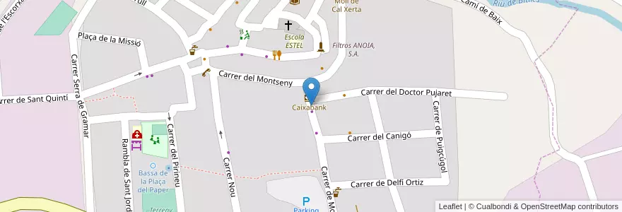 Mapa de ubicacion de Centro Veterinario Alex en Sepanyol, Catalunya, Barcelona, Alt Penedès, Sant Pere De Riudebitlles.