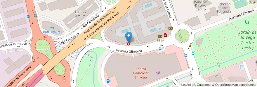 Mapa de ubicacion de Centro Veterinario La Vega en إسبانيا, منطقة مدريد, منطقة مدريد, Área Metropolitana De Madrid Y Corredor Del Henares, ألكوبينداس.