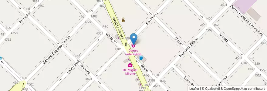 Mapa de ubicacion de Centro Veterinario, Parque Avellaneda en الأرجنتين, Ciudad Autónoma De Buenos Aires, Comuna 9, Buenos Aires.