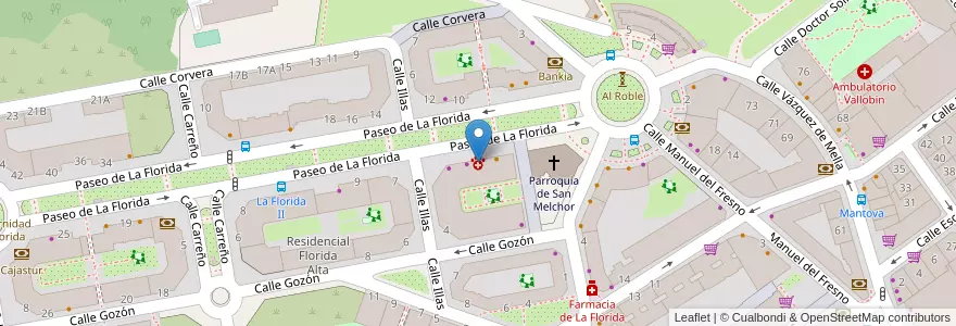 Mapa de ubicacion de Centro Veterinario Selcán en Spanien, Asturien, Asturien, Oviedo.