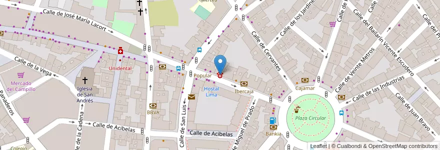 Mapa de ubicacion de Centro Veterinario Tudela en Espanha, Castela E Leão, Valladolid, Valladolid.