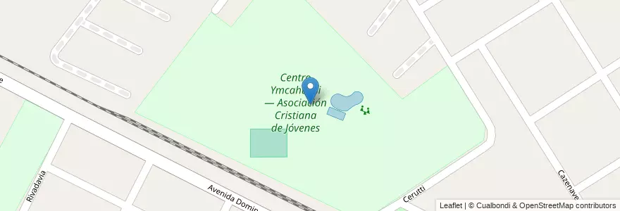 Mapa de ubicacion de Centro Ymcahuasi — Asociación Cristiana de Jóvenes en الأرجنتين, بوينس آيرس, Partido De Escobar, Matheu.