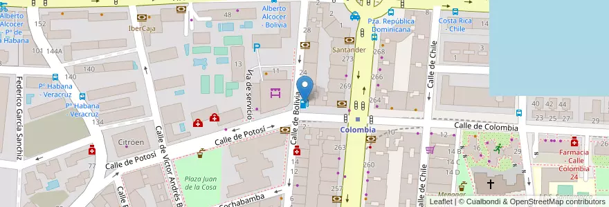 Mapa de ubicacion de CEPSA en Spanien, Autonome Gemeinschaft Madrid, Autonome Gemeinschaft Madrid, Área Metropolitana De Madrid Y Corredor Del Henares, Madrid.