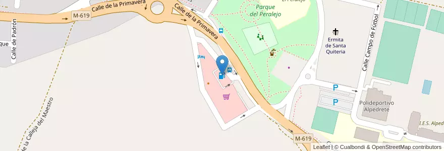 Mapa de ubicacion de CEPSA en Испания, Мадрид, Мадрид, Cuenca Del Guadarrama, Alpedrete.