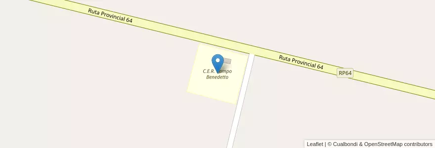 Mapa de ubicacion de C.E.R. Campo Benedetto en 아르헨티나, Santa Fe, Departamento San Jerónimo, Municipio De Loma Alta.
