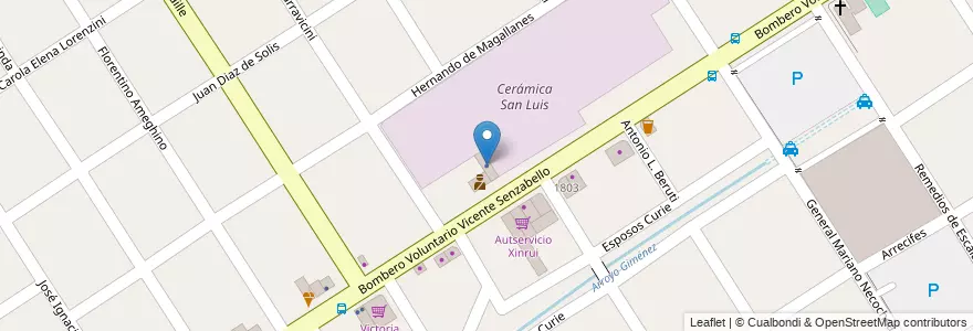 Mapa de ubicacion de Cerámica San Luis en Arjantin, Buenos Aires, Partido De Florencio Varela, Florencio Varela.