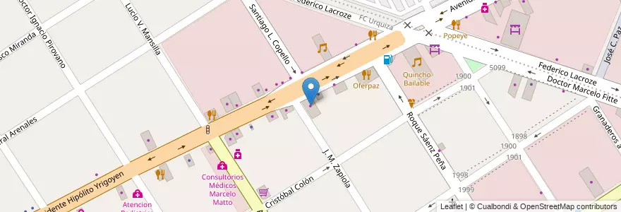 Mapa de ubicacion de Cerámicos Firenze en 阿根廷, 布宜诺斯艾利斯省, Partido De José C. Paz.