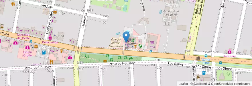 Mapa de ubicacion de Cerámicos Norte en 阿根廷, Santa Fe, Departamento Rosario, Municipio De Funes, Funes.