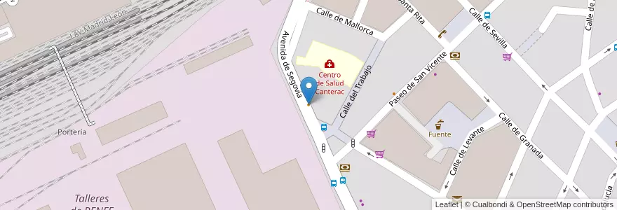 Mapa de ubicacion de Cereal House en اسپانیا, Castilla Y León, Valladolid, Valladolid.