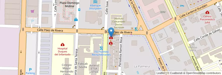 Mapa de ubicacion de Cerma (Certificados Médicos) en スペイン, アンダルシア州, Sevilla, セビリア.