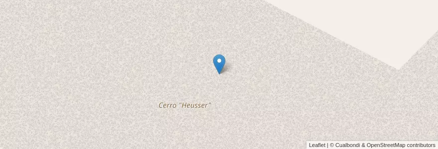Mapa de ubicacion de Cerro "Heusser" en Argentinië, Buenos Aires, Partido De Balcarce.