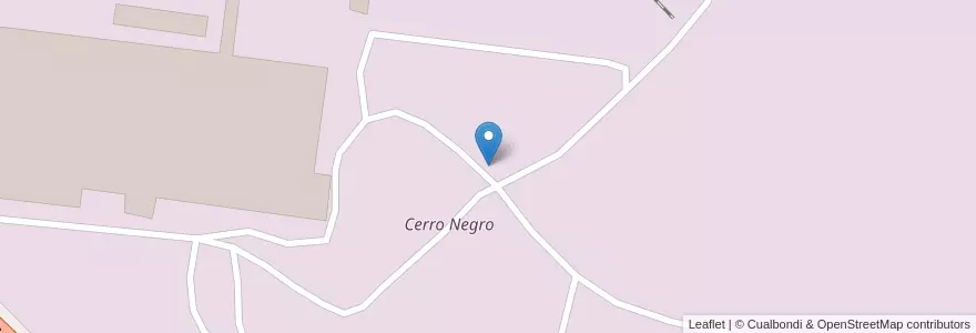 Mapa de ubicacion de Cerro Negro en アルゼンチン, ブエノスアイレス州, Partido De Olavarría.