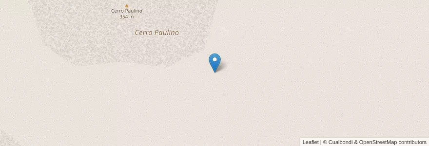 Mapa de ubicacion de Cerro Paulino en Argentine, Province De Buenos Aires, Partido De Balcarce.