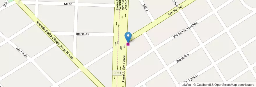 Mapa de ubicacion de Cerullo en Arjantin, Buenos Aires, Partido De Florencio Varela, Villa Vatteone.