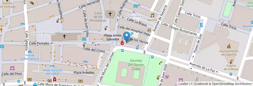 Mapa de ubicacion de Cervantes en Испания, Риоха, Риоха, Логронья.