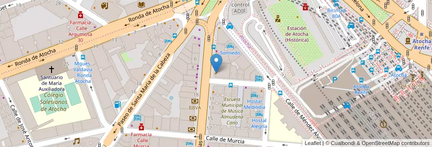 Mapa de ubicacion de Cervecería Domínguez en Испания, Мадрид, Мадрид, Área Metropolitana De Madrid Y Corredor Del Henares, Мадрид.