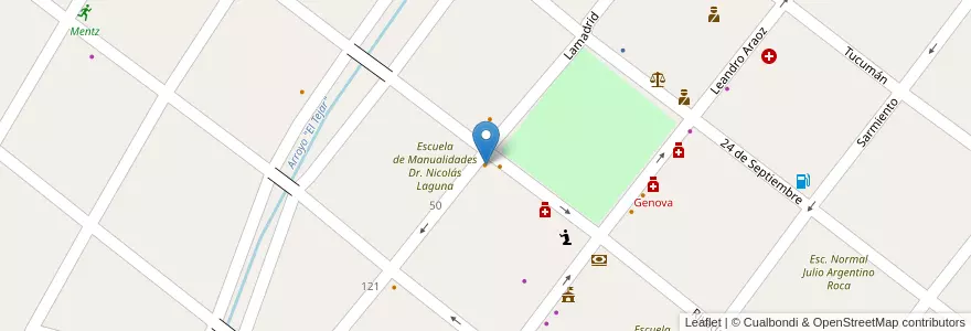 Mapa de ubicacion de Cervecería Dum en 阿根廷, Tucumán, Departamento Monteros, Municipio De Monteros, Monteros.