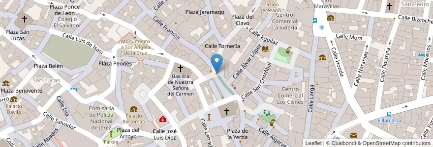 Mapa de ubicacion de Cervecería Gorila en Espagne, Andalousie, Cadix, Campiña De Jerez, Xérès.