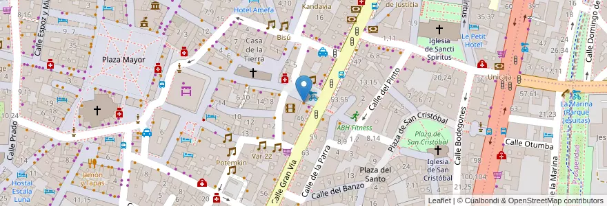 Mapa de ubicacion de Cervecería Jamonería Paco en Spanien, Kastilien Und León, Salamanca, Campo De Salamanca, Salamanca.