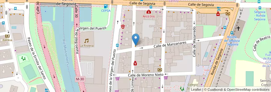 Mapa de ubicacion de Cervecería Linneo en 스페인, Comunidad De Madrid, Comunidad De Madrid, Área Metropolitana De Madrid Y Corredor Del Henares, 마드리드.