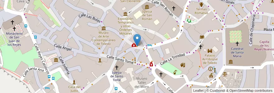 Mapa de ubicacion de Cervecería Lúpulo en 西班牙, Castilla-La Mancha, Toledo, Toledo, Toledo.