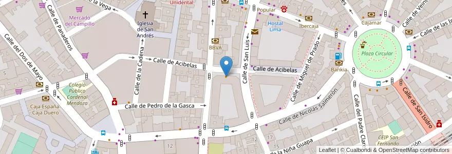 Mapa de ubicacion de Cervecería Malahierba en Espagne, Castille-Et-León, Valladolid, Valladolid.