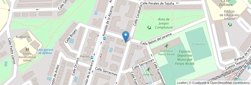Mapa de ubicacion de Cervecería Milenium en إسبانيا, منطقة مدريد, منطقة مدريد, Área Metropolitana De Madrid Y Corredor Del Henares, القلعة الحجارة.