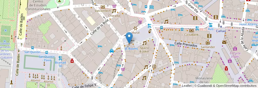 Mapa de ubicacion de Cervecería Monje en إسبانيا, منطقة مدريد, منطقة مدريد, Área Metropolitana De Madrid Y Corredor Del Henares, مدريد.