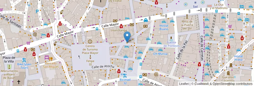 Mapa de ubicacion de Cervecería Postas Quince en Spain, Community Of Madrid, Community Of Madrid, Área Metropolitana De Madrid Y Corredor Del Henares, Madrid.