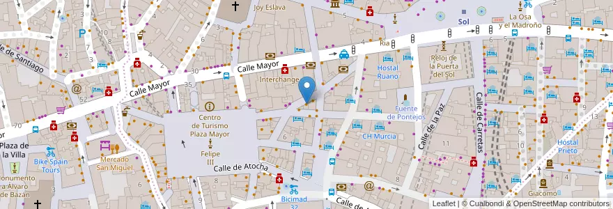 Mapa de ubicacion de Cervecería Postas en Испания, Мадрид, Мадрид, Área Metropolitana De Madrid Y Corredor Del Henares, Мадрид.