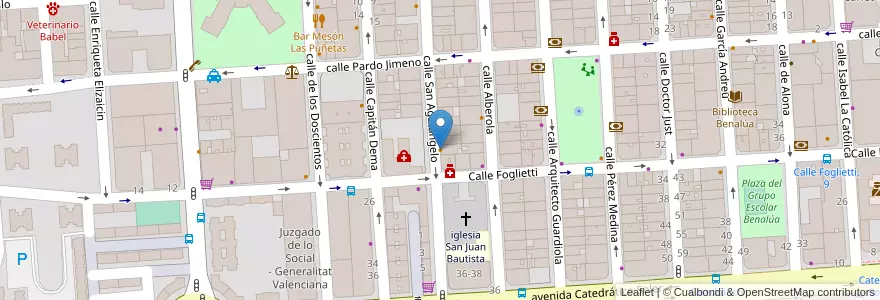 Mapa de ubicacion de Cervecería Restaurante Victor en Испания, Валенсия, Аликанте, Алаканти, Аликанте.