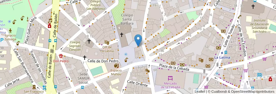 Mapa de ubicacion de Cervecería San Andrés en Spanje, Comunidad De Madrid, Comunidad De Madrid, Área Metropolitana De Madrid Y Corredor Del Henares, Madrid.