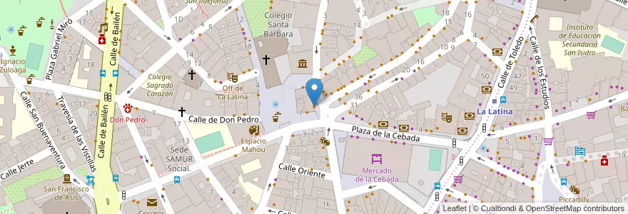Mapa de ubicacion de Cervecería Tere en Espanha, Comunidade De Madrid, Comunidade De Madrid, Área Metropolitana De Madrid Y Corredor Del Henares, Madrid.