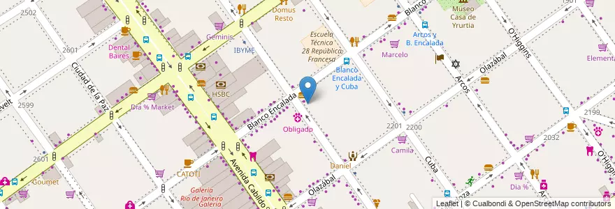 Mapa de ubicacion de Cervelar, Belgrano en 阿根廷, Ciudad Autónoma De Buenos Aires, 布宜诺斯艾利斯, Comuna 13.