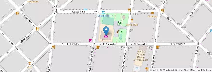 Mapa de ubicacion de CeSAC Nº 17, Palermo en 아르헨티나, Ciudad Autónoma De Buenos Aires, 부에노스아이레스, Comuna 14.