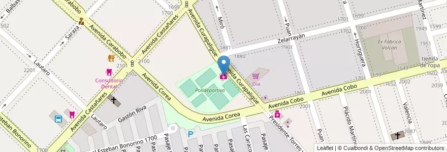 Mapa de ubicacion de CeSAC Nº 19, Flores en Arjantin, Ciudad Autónoma De Buenos Aires, Comuna 7, Buenos Aires.