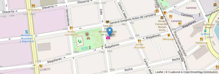 Mapa de ubicacion de CeSAC Nº 9, Boca en Аргентина, Буэнос-Айрес, Comuna 4, Буэнос-Айрес.