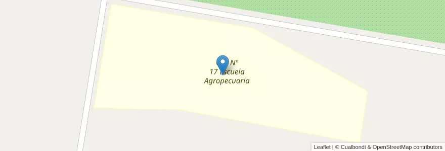Mapa de ubicacion de CET Nº 17 Escuela Agropecuaria en Argentinië, Chili, Río Negro, General Roca, Departamento General Roca.