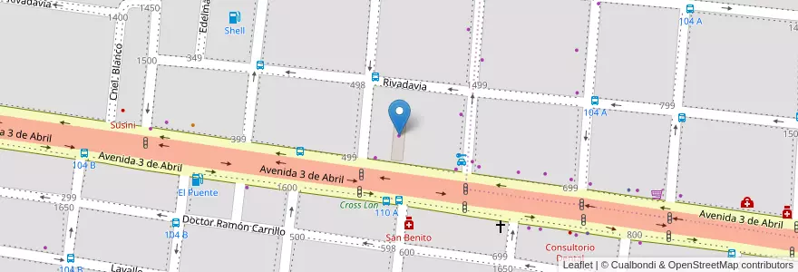 Mapa de ubicacion de Cetrogar Motos en Argentinien, Corrientes, Departamento Capital, Corrientes, Corrientes.