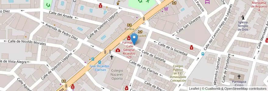 Mapa de ubicacion de CEYSA, Escuela de Instaladores en Spanien, Autonome Gemeinschaft Madrid, Autonome Gemeinschaft Madrid, Área Metropolitana De Madrid Y Corredor Del Henares, Madrid.