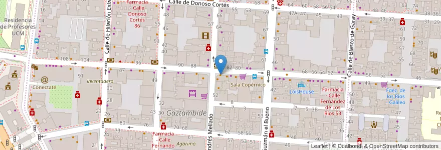 Mapa de ubicacion de C@ffe.it en 스페인, Comunidad De Madrid, Comunidad De Madrid, Área Metropolitana De Madrid Y Corredor Del Henares, 마드리드.
