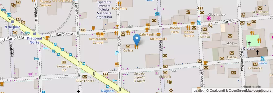 Mapa de ubicacion de Chablis, San Nicolas en Argentina, Ciudad Autónoma De Buenos Aires, Comuna 1, Buenos Aires.