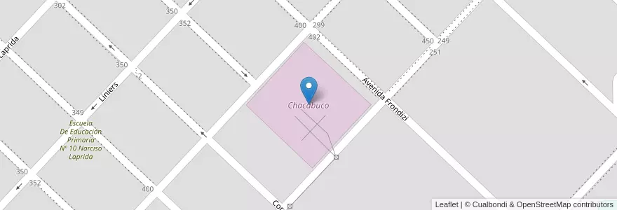 Mapa de ubicacion de Chacabuco en Arjantin, Buenos Aires, Partido De Chacabuco, Chacabuco.