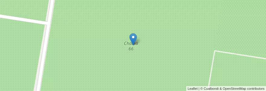 Mapa de ubicacion de Chacra 66 en アルゼンチン, チリ, リオネグロ州, Municipio De Allen, Departamento General Roca.
