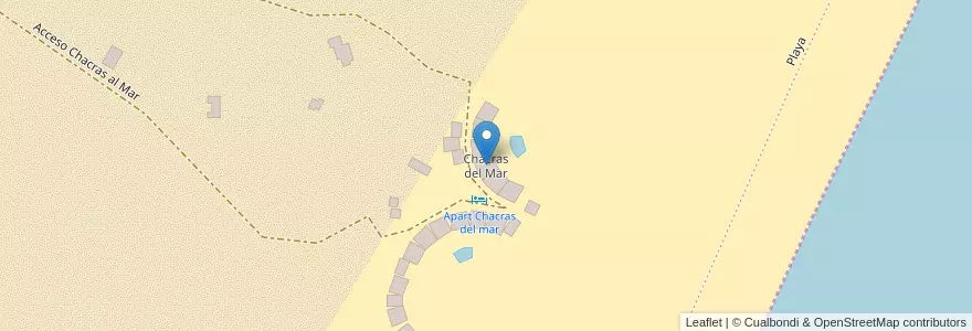 Mapa de ubicacion de Chacras del Mar en الأرجنتين, بوينس آيرس, Partido De Villa Gesell.