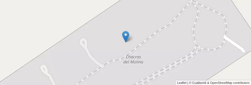 Mapa de ubicacion de Chacras del Molino en Argentine, Province De Buenos Aires, Partido De Exaltación De La Cruz.