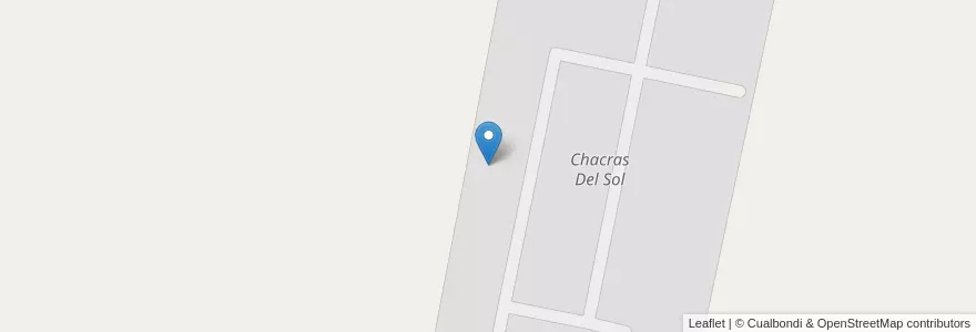 Mapa de ubicacion de Chacras Del Sol en 阿根廷, Córdoba, Departamento Unión, Pedanía Bell Ville, Municipio De Bell Ville.