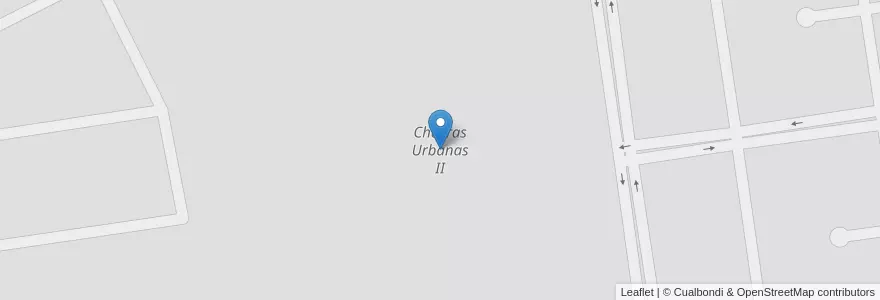 Mapa de ubicacion de Chacras Urbanas II en Arjantin, Buenos Aires, Partido De San Vicente.